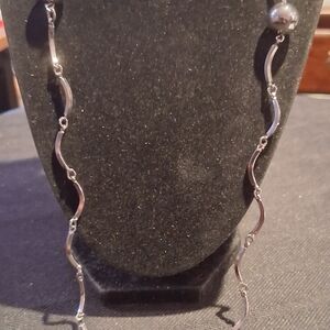 Elegant Silver Wave Earrings